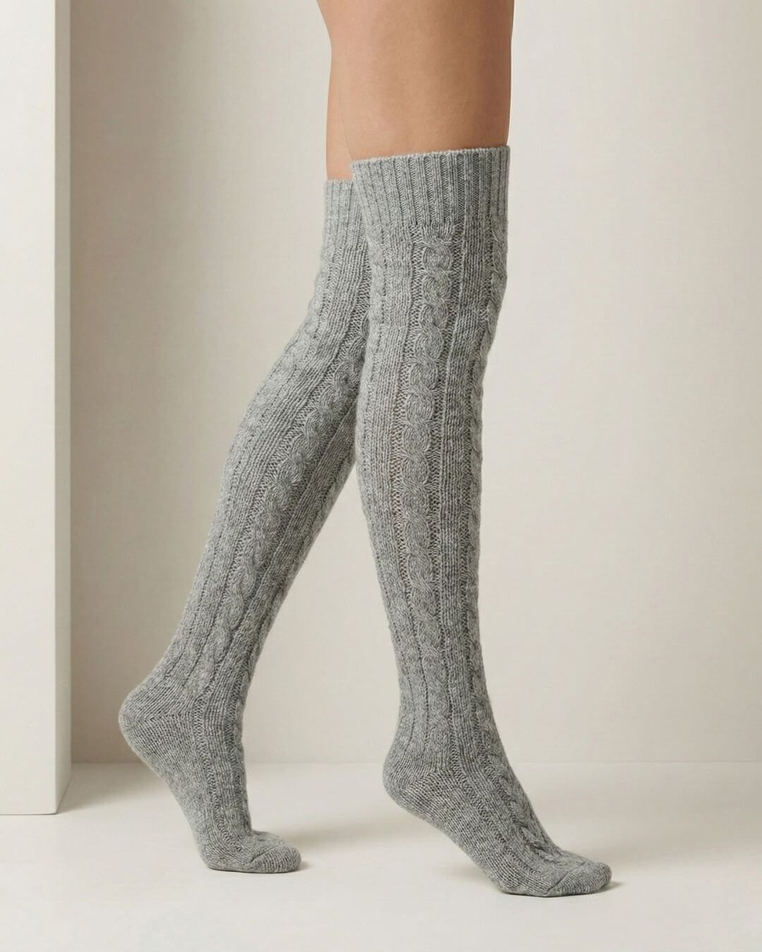 The Cable-Knit Thigh High