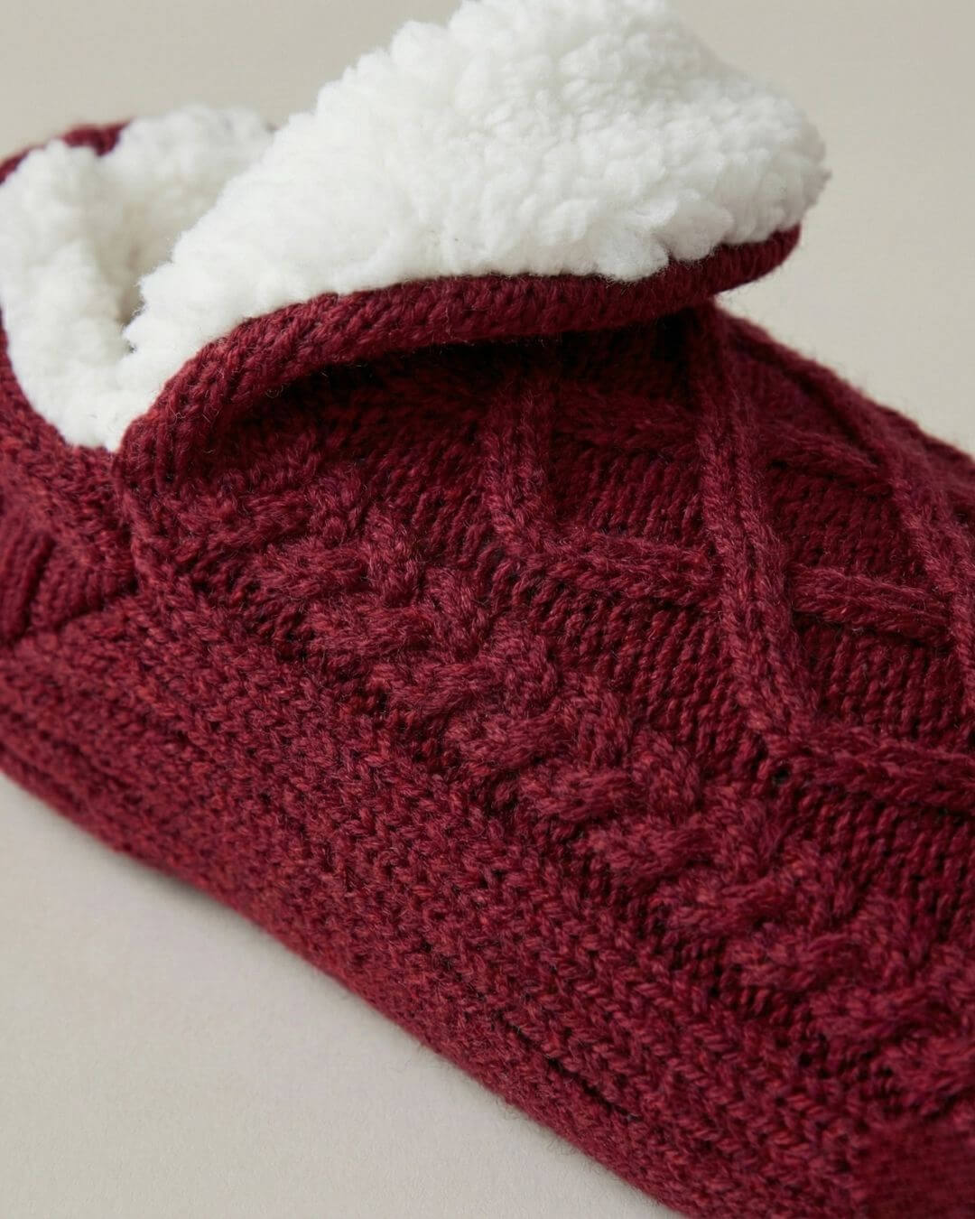 The Cable Knit Slipper Sock