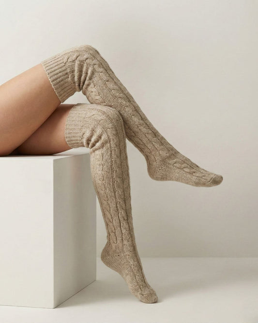 The Cable-Knit Thigh High
