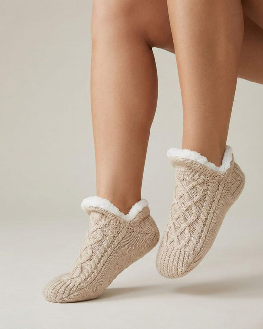 The Cable Knit Slipper Sock
