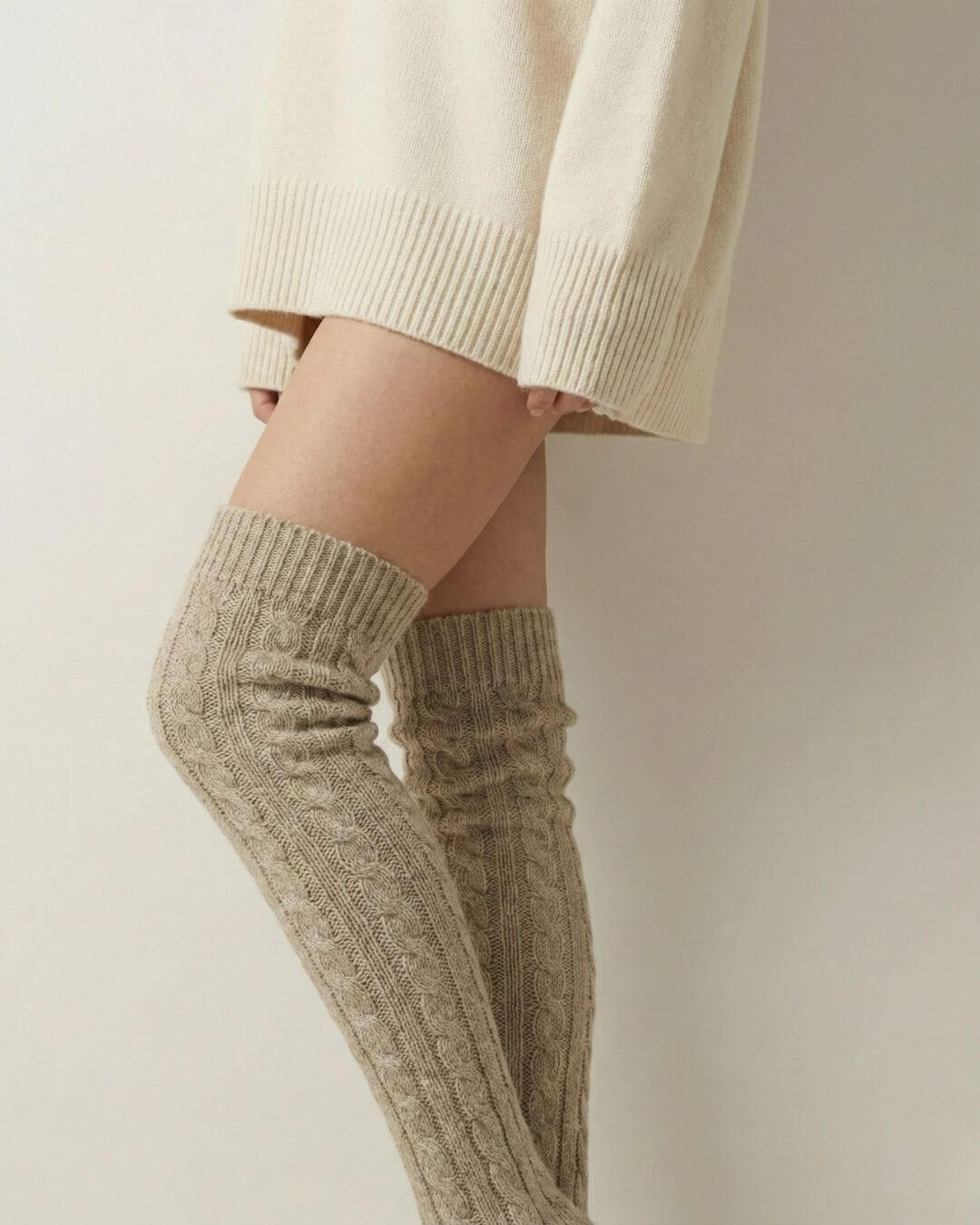 The Cable-Knit Thigh High