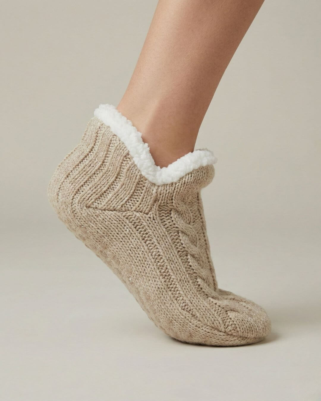 The Cable Knit Slipper Sock