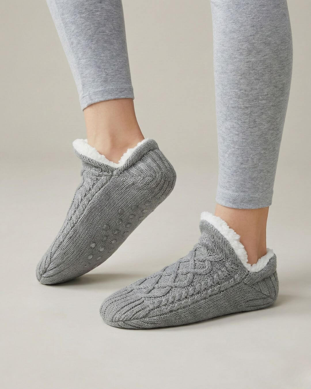 The Cable Knit Slipper Sock