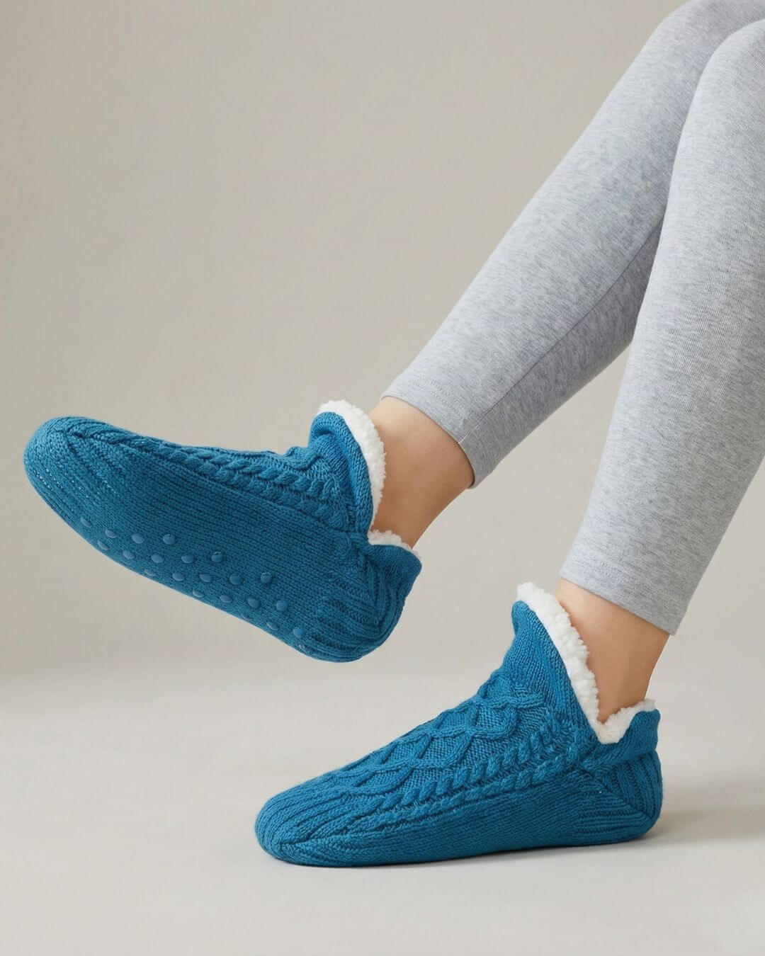 The Cable Knit Slipper Sock