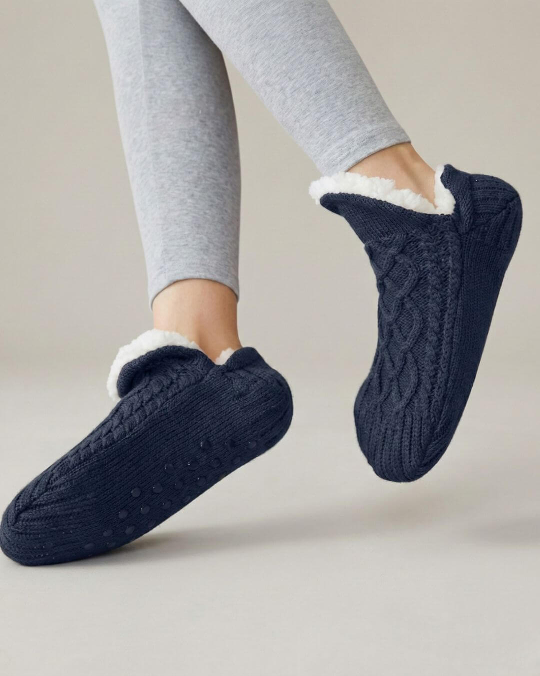 The Cable Knit Slipper Sock